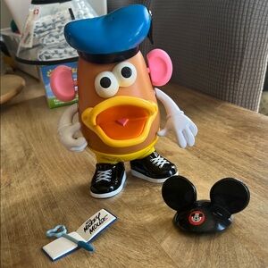 Disney Mr. Potato Head Figure with Blue Hat and Pink Ears Donald Duck